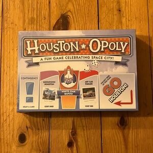 Houston-Opoly Space City Board Game - Blue and Red